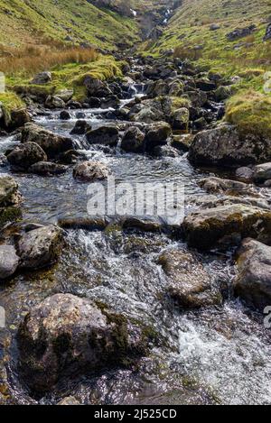 Birkhouse Moor stream Lake District Cumbria Foto Stock