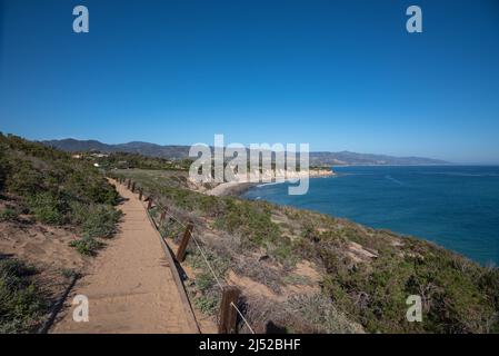 Costa di Malibu, costa californiana Foto Stock