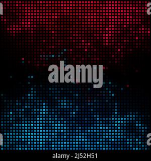 Schermo LED. Televisione in background DOT RGB. Illustrazione di stock vettoriale. Illustrazione Vettoriale