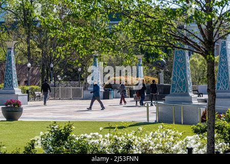 La Piazza nel centro di Decatur, Georgia. (USA) Foto Stock