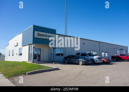 SaskEnergy Office a Yorkton, Saskatchewan. SaskEnergy Incorporated è una società della corona del governo Saskatchewan che fornisce il gas naturale t Foto Stock