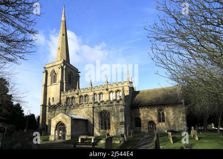 St Martins Church, Ancaster Village, South Kesteven, Lincolnshire County, Inghilterra, REGNO UNITO Foto Stock