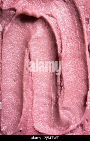 Gelato alla mirtilli di fondo. Vista dall'alto. Foto Stock