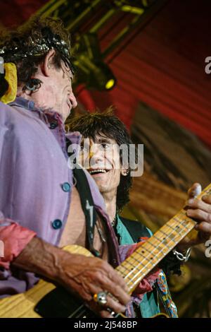 Benidorm, Spagna. 25th Settembre 2003. La band inglese Rolling Stones durante il concerto a Benidorm. Credito: ABEL F. ROS/Alamy Foto Stock