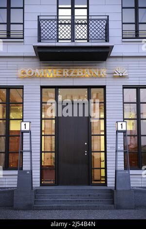 Sede principale della Commerzbank presso la Pariser Platz No. 1, Germania, Berlino Foto Stock