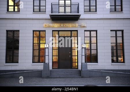 Sede principale della Commerzbank presso la Pariser Platz No. 1, Germania, Berlino Foto Stock