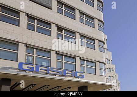 Shell House, dettaglio della facciata, Germania, Berlino Foto Stock