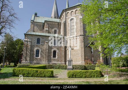 Aachen Eilendorf-St Severin ist eine katholische Kirche in Aachen-Eilendorf. Foto Stock