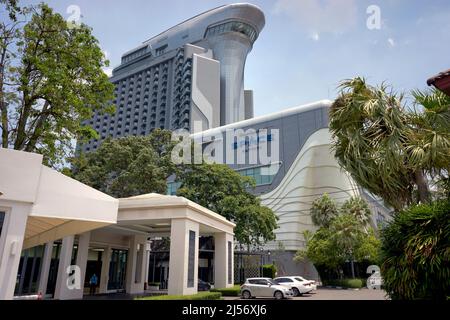 Albergo,Tailandia. Space Hotel Pattaya Thailandia. Grand Centre Point moderno hotel di alto livello e centro congressi che domina lo skyline Foto Stock