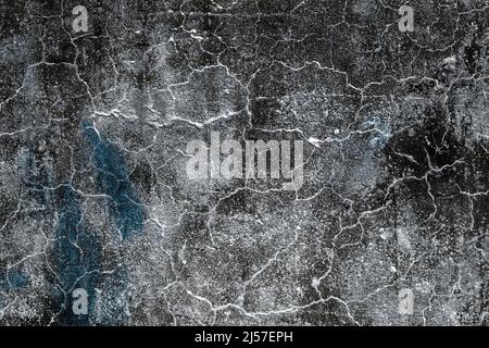 Grunge astratto testurizzato vecchia parete di calcestruzzo con linee di spaccatura casuale Foto Stock
