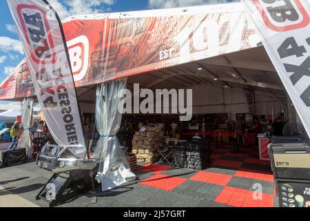 Stand ARB presso il Sydney caravan e campeggio mostra vendere campeggio e off Road accessori, Sydney, Australia Foto Stock