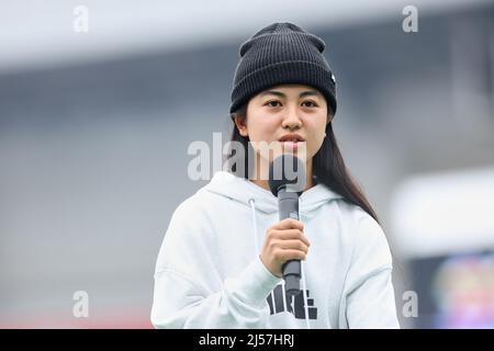 Chiba, Giappone, 21 APRILE 2022, Funa Nakayama (JPN), 21 APRILE 2022 : X Games Chiba 2022 Press Conference allo ZOZO Marine Stadium, Chiba, Giappone. Credit: Naoki Morita/AFLO SPORT/Alamy Live News Foto Stock