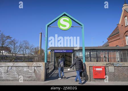 S-Bahn, Heidelberger Platz, Wilmersdorf, Berlino, Germania Foto Stock