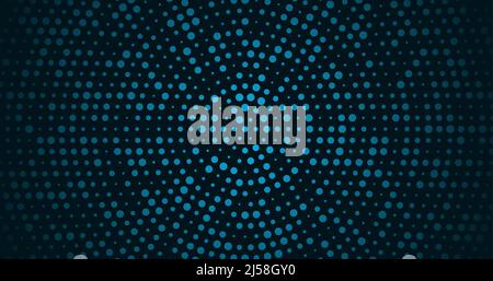 Moderno motivo a mezzitoni circeled con puntini. Minimalismo, vettore. Sfondo per poster, siti Web Illustrazione Vettoriale