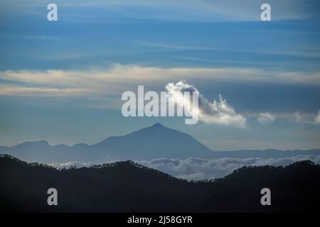 el teide nelle nuvole tenerife Foto Stock