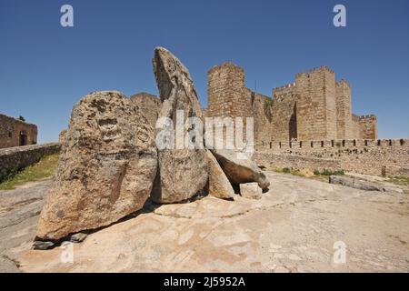 Castillo de Trujillo, Estremadura, Spagna Foto Stock