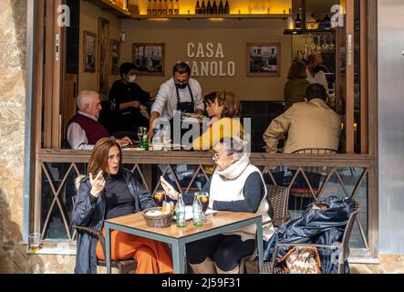 Casa Manolo tapas ristorante nel centro storico, Alfalfa, Centro, Siviglia, Spagna, Europa Foto Stock