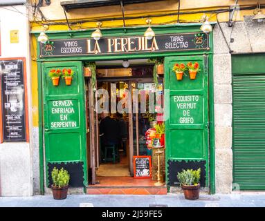 La Perejila, ristorante con cucina tradizionale spagnola a la Latina, Madrid, Spagna Foto Stock