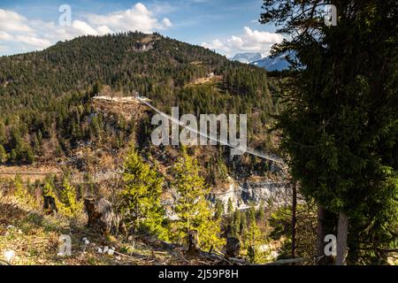 Highline179 Ponte sospeso nei pressi di Reutte, Austria Foto Stock