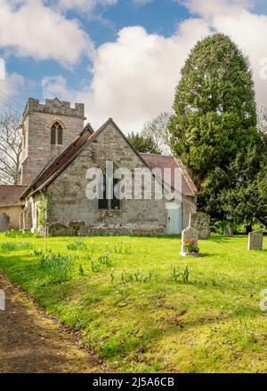 Chiesa di San Pietro in Abbots Morton, Worcestershire, Inghilterra. Foto Stock