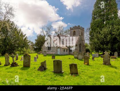 Chiesa di San Pietro in Abbots Morton, Worcestershire, Inghilterra. Foto Stock