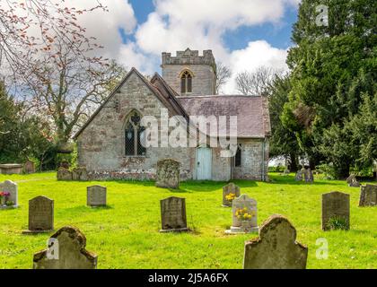 Chiesa di San Pietro in Abbots Morton, Worcestershire, Inghilterra. Foto Stock