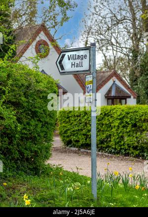 Abbots Morton Village Hall, Abbots Morton, Worcestershire, Inghilterra. Foto Stock