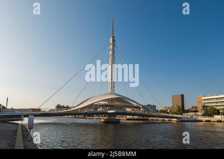 ponte di dagang, grande ponte portuale, a kaohsiung città, taiwan Foto Stock