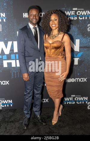 New York, Stati Uniti. 21st Apr 2022. NEW YORK, NEW YORK - APRILE 21: Rob Brown partecipa al 'We Own This City' New York Premiere di HBO al Times Center il 21 Aprile 2022 a New York City. Credit: Ron Adar/Alamy Live News Foto Stock