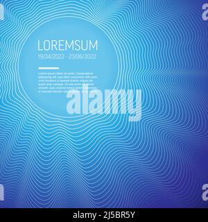 Modello di copertina del rapporto annuale astratto vettoriale con testo campione e motivo astratto del cerchio - semplice layout minimalista per copertina, volantino o do della brochure Illustrazione Vettoriale