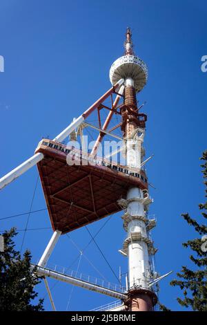 Georgia Tbilisi TV Broadcasting Tower Foto Stock