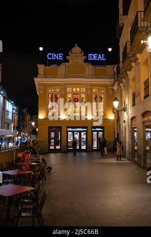 Cine ideale a Madrid, Spagna Foto Stock