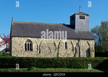 Chiesa di St Giles, un edificio classificato di II grado, nel villaggio di Bielby, East Yorkshire, Inghilterra Regno Unito Foto Stock