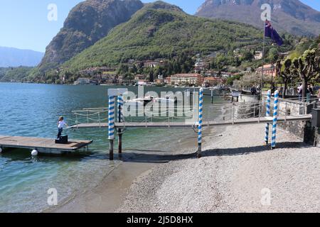Lago asciutto di Como a Menaggio Foto Stock