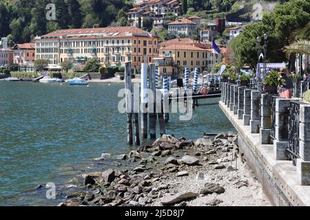 Lago asciutto di Como a Menaggio Foto Stock