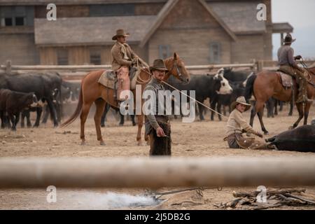 Il potere del cane anno : 2021 Nuova Zelanda / Regno Unito / Canada / Australia Direttore : Jane Campion Benedict Cumberbatch Foto Stock