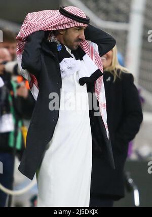 Delegato Saudita PIF - Newcastle United contro Crystal Palace, Premier League, St James' Park, Newcastle upon Tyne, Regno Unito - 20th aprile 2022 solo per uso editoriale - si applicano le restrizioni DataCo Foto Stock
