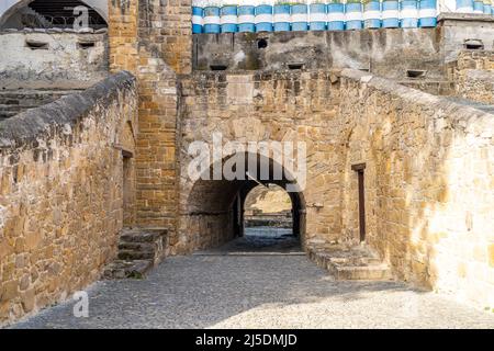 Venezianisches Stadttor Paphos Gate in Nikosia, Zypern, Europa | porta della città veneziana Paphos Gate in Nicosia, Cipro, Europa Foto Stock