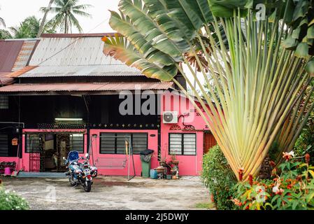 Vita quotidiana nell'area di Balik Pulau, nel distretto sudoccidentale dell'Isola di Penang, nell'Isola di Penang, in Malesia Foto Stock