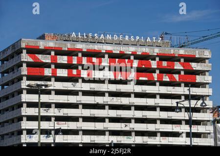 Haus der Statistik, otto-Braun-Straße, Karl-Marx-Allee, Mitte, Berlino, Germania, Europa Foto Stock