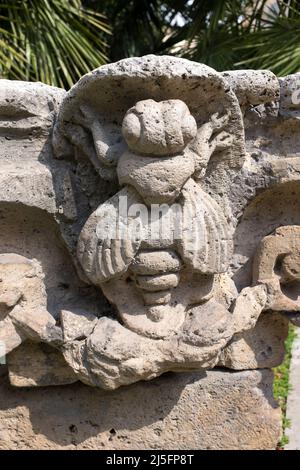 Famiglia Crest scultura nei Giardini di Palazzo Barberini Roma Italia Foto Stock