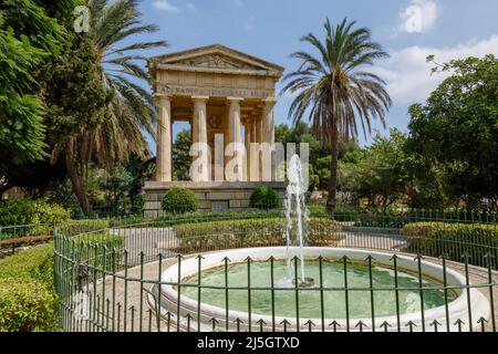 Foto architettoniche delle strade di la Valletta, Malta Foto Stock