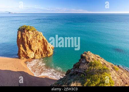 Cala Racó in SA Riera, Begur, Costa Brava, Girona, Spagna Foto Stock