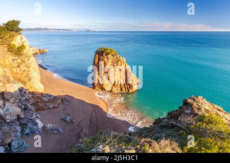 Cala Racó in SA Riera, Begur, Costa Brava, Girona, Spagna Foto Stock