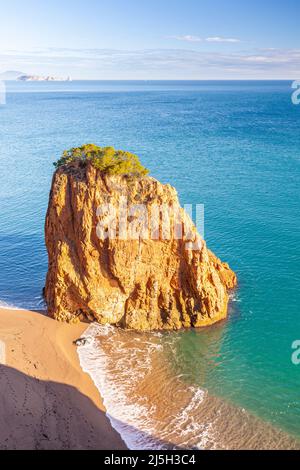 Cala Racó in SA Riera, Begur, Costa Brava, Girona, Spagna Foto Stock