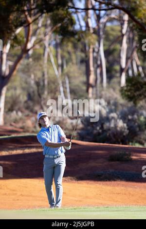 Karlkurla, Australia, 24 aprile 2022. Durante il Campionato 2021 CKB WA PGA, parte dell'ISPS HANDA PGA Tour of Australasia il 24 aprile 2022 presso il Kalgoorlie Golf Course a Kalgoorlie, Australia. Credit: Graham Conaty/Speed Media/Alamy Live News Foto Stock