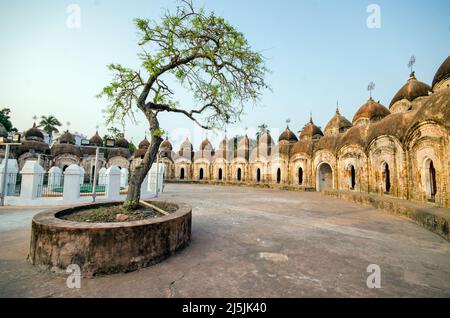 108 SHIVA TEMPLE KALNA BARDHAMAN BENGALA OCCIDENTALE INDIA Foto Stock