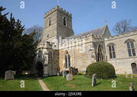 St Peter & St Paul Church, Steeple Aston, Oxfordshire Foto Stock