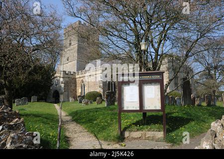 St Peter & St Paul Church, Steeple Aston, Oxfordshire Foto Stock