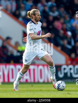 Il Tim di Fulham è in azione durante la partita del Campionato Sky Bet al Vitality Stadium di Bournemouth. Data foto: Sabato 23 aprile 2022. Foto Stock